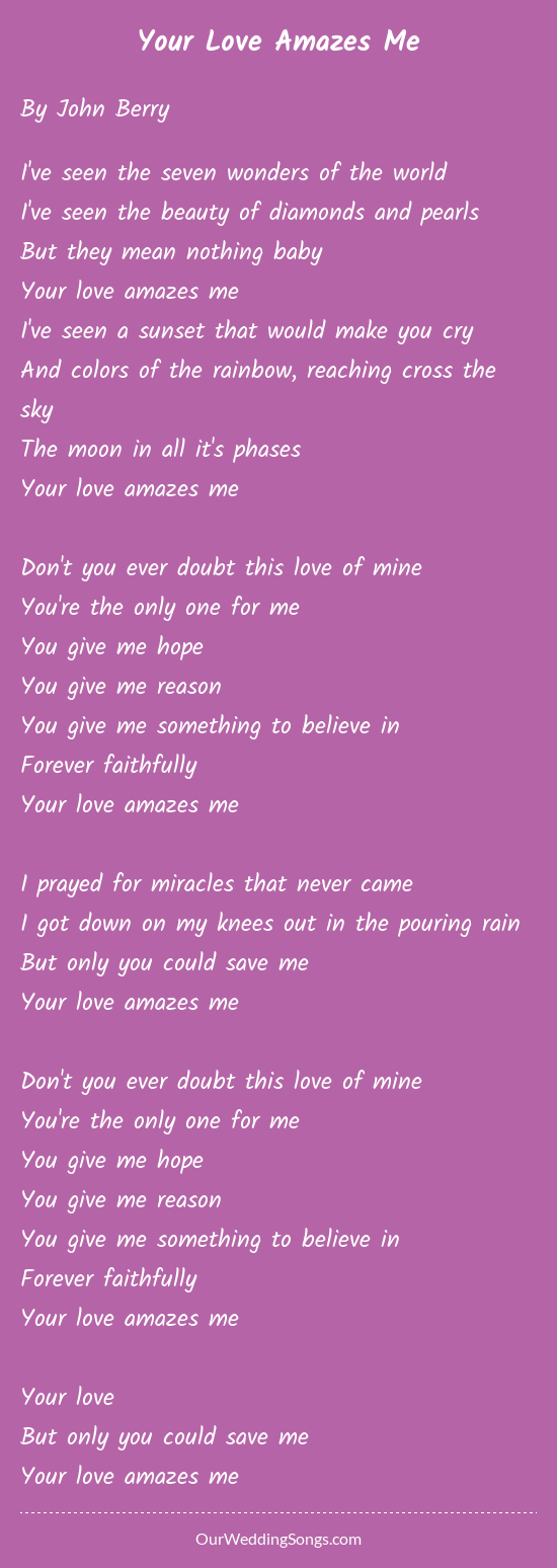 Your Love Amazes Me